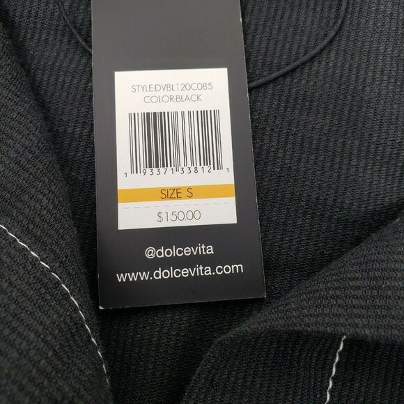 Dolce Vita Swim Cover Up Size S Shirt Dress Black White Stitching Beach Cruise - Picture 6 of 14